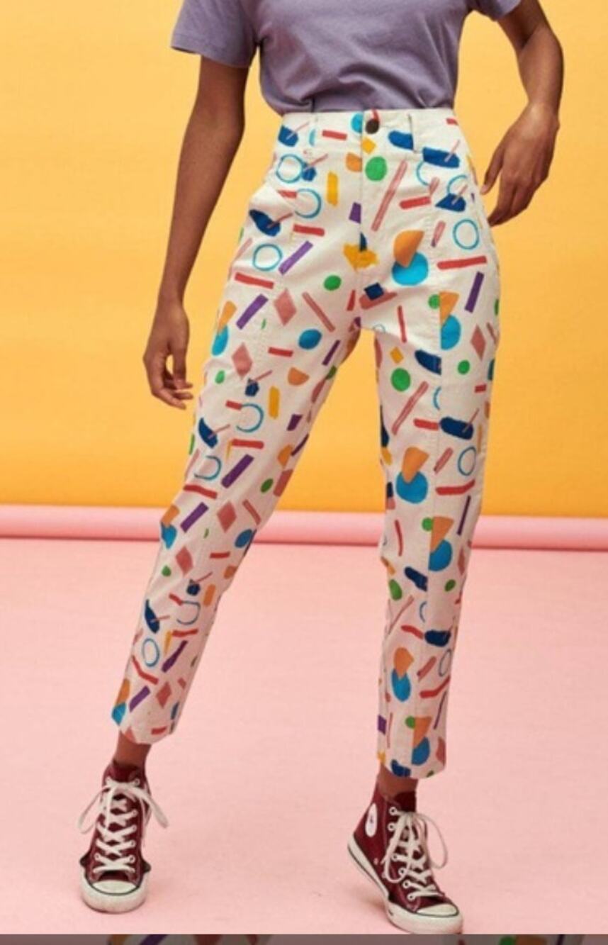 Lucy & Yak Camden Trousers in Luzon Print Womans 24 NWT